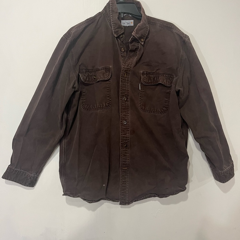 Vintage Men’s Carhardt Heavy Duty Long Sleeved Work Shirt L